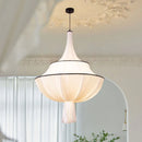 DecorBites™ French Minimalist Silk Pendant Lamp for Living Room Kitchen Farmhouse
