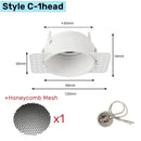 DecorBites™ Double Head Square LED Downlight Mounting Frame for GU10/MR16 Spotlights