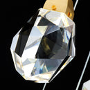 DecorBites™ Crystal LED Chandelier: Modern Staircase & Living Room Pendant Light Fixture
