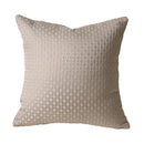 DecorBites™ Convex Rings Geometry Jacquard Pillowcase Cappuccino Luxury Cushion Cover