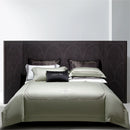 DecorBites™ Cotton Satin Jacquard Embroidery Bedding Set with Elastic Sheet & Duvet Cover