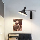 DecorBites™ Industrial Metal Wall Lamp with Extendable Arms for Bedside Reading