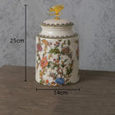 DecorBites™ Dragonfly Lid Storage Jar - Round Cosmetic Jewelry Box Candy Pot Aroma Can