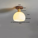 DecorBites™ Copper Wood LED Ceiling Lamp Modern Indoor Lighting Fixtures