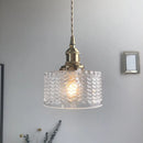 DecorBites™ Green Glass LED Hanging Light Fixture Copper Socket Modern Pendant Lamp