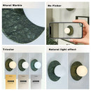 DecorBites™ Green Marble LED Wall Lamp for Luxury Living Room Decor