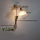 DecorBites™ Glass Rotate Copper LED Wall Sconce - Modern Nordic Bedroom Study Lamp