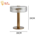 DecorBites™ Glass Table Lamp LED G4 Luxury Minimalist Modern Light Fixtures for Home Decor