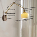 DecorBites™ LED Wall Lamps Pull Chain Switch Modern Stair Light Fixtures, Ceramic Copper