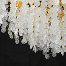 DecorBites™ Gold Chandelier Glass Pendant Lamp for Home Decor - Modern Luxury Lighting