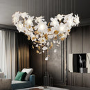 DecorBites™ Crystal Flower Chandelier: Luxury Ceiling Pendant Light for Home Decor