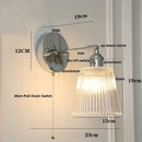 DecorBites™ Iron Ceramic LED Wall Light Modern Living Room Sconce Wandlamp