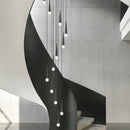 DecorBites™ Crystal LED Stair Chandelier: Luxury Long Stair Lighting Fixture with Creative Island Design