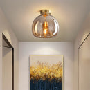 DecorBites™ Glass Ball LED Ceiling Light: Modern Living Room Lighting for Aisle, Bedroom, Kitchen