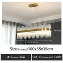 DecorBites™ Crystal LED Chandelier: Luxury Dimmable Pendant Light for Bedroom, Living, Dining Room