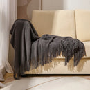 DecorBites™ Knitted Nordic Sofa Blanket - Soft Wool Blend Bed End Towel for Hotel Bedroom Decor