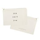 Sea Salt Sun Cotton Canvas Cosmetic Bag