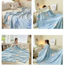 DecorBites™ Cozy Milk Velvet Blanket: Cute Pattern, Warm, Multi-Functional Sofa & Travel Shawl