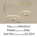 DecorBites™ Crystal LED Chandelier for Home Decor & Luxury Lighting