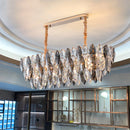 2024 DecorBites™ Ash Crystal Ceiling Chandeliers, Modern Living Room Pendant Lamps, Home Decor Lighting