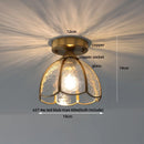 DecorBites™ Glass LED Ceiling Lamp Modern Copper Socket Ceiling Lights