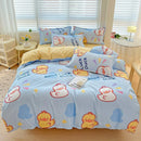 DecorBites™ Cotton Printed Bedding Set: Cozy, Breathable, All Seasons Comforter Set