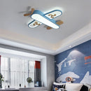 DecorBites™ Kids LED Wood Ceiling Light in Yellow & Blue - Minimalist Design