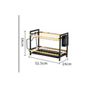 DecorBites™ 2 Tier Kitchen Dish Rack Drainer Plate Storage Organizer Drainboard