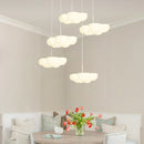 DecorBites™ Cloud White Modern Chandelier Floating Pendant Lamp Kitchen Island Light