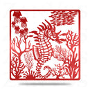 Seahorse Jellyfish Scene