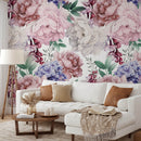 Purple Peony Bouquet Wallpaper