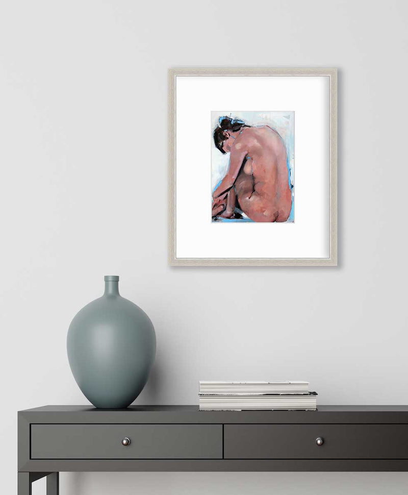 Seated Nude Study - Open Edition Paper Print