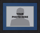 MLB Baseball Photo Picture Frame Kit - Seattle Mariners (Navy Matting, Gray Trim)