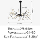 DecorBites™ LED Firefly Chandelier: Modern Nordic Ceiling Lights for Luxury Home Decor