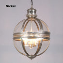 DecorBites™ Bronze Black Glass Globe Chandelier for Foyer
