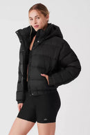 White Winter Jacket for Women – Hooded Thick Warm Padded Coat