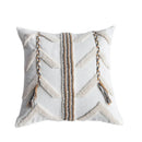 DecorBites™ Lace Tassel Cushion Tufted Sofa Pillowcase for Office Chair Pad