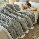 DecorBites™ Coral Fleece Warm Blanket: Cozy Thicken Winter Bed Blanket