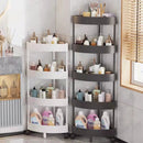 DecorBites™ 5-Tier Rolling Cart Storage Rack for Kitchen & Bathroom Organizing