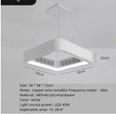 DecorBites™ Bladeless Ceiling Fan Light Remote Control LED Circulator for Bedroom Living Room