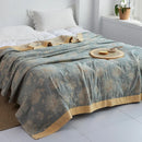 DecorBites™ Cotton Gauze Towel Throw Blanket - Soft and Cozy Bedspread for All Seasons