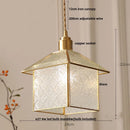 DecorBites™ Antique Glass LED Pendant Lamp, Adjustable Loft Kitchen Light Fixture