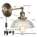 DecorBites™ Clear Glass LED Wall Sconce | Industrial Rural Stair Light Fixtures