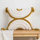 DecorBites™ Geometric Embroidery Cushion Cover with Tassel, Home Decor Pillowcase, Various Sizes