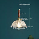 DecorBites™ Clear Glass Pendant Lamp Japanese Style LED Hanging Lights