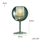 DecorBites™ Glass Gold Table Lamp: Luxury Designer Desk Light for Elegant Living Spaces