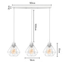 DecorBites™ Industrial Wood Pendant Chandelier for Dinning Living Room Kitchen LED Fixture