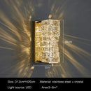 DecorBites™ Crystal LED Wall Light: Modern Luxury Sconce for Living Room, Aisle, Bedside