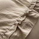 DecorBites™ Korean Princess Ruffles Bedding Set - Soft Microfiber, Duvet Cover Pillowcases - All Sizes