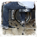 GRIFFIN Snare Stand & Drum Throne (2-Pack Set) - Chrome Percussion Hardware Kit with Double-Braced Lightweight Mount for Snares, Tom-Toms & Practice Pads - Slip-Proof Gear Tilter & Clamp Holder